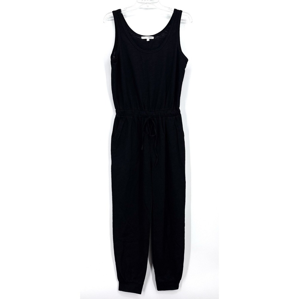 Baltic Born Janae Black Tank Jumpsuit Size Small Drawstring Waist Pockets Jogger